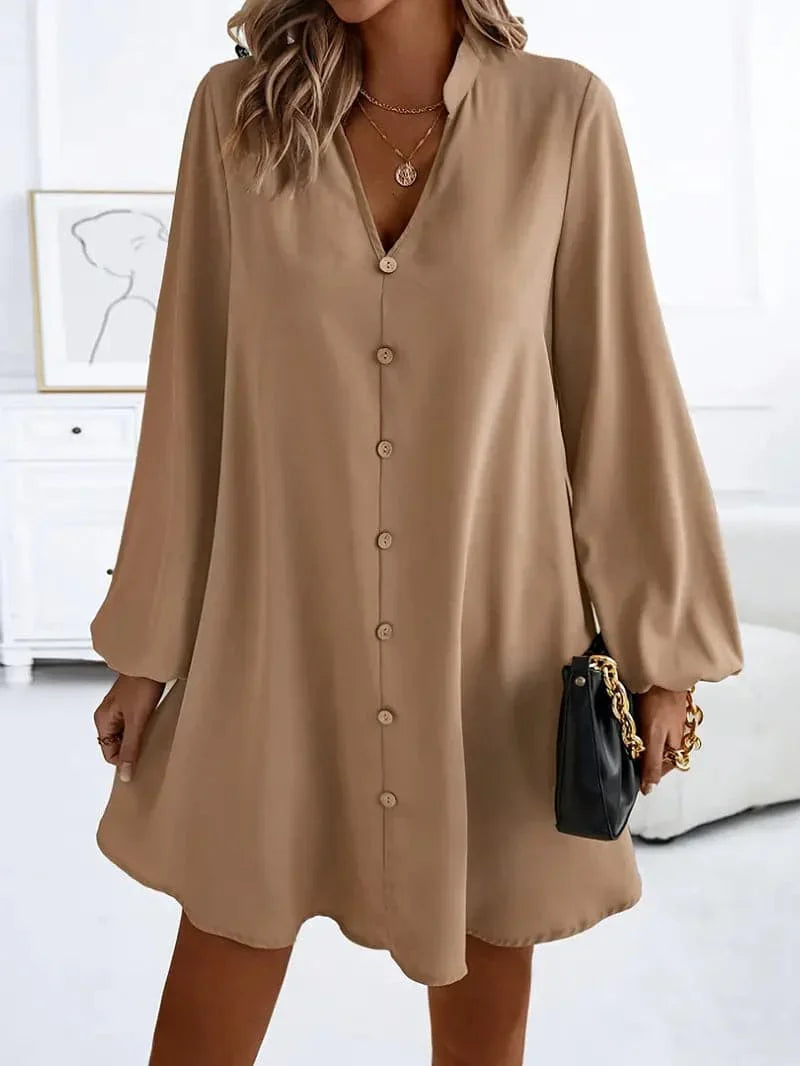 Mira | Hemdkleid mit Eleganter Passform und Langer Ärmeln für Damen