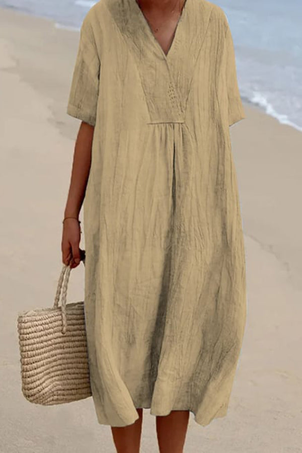 Mira | Strandkleid mit Luftiger Passform und V-Ausschnitt für Frauen