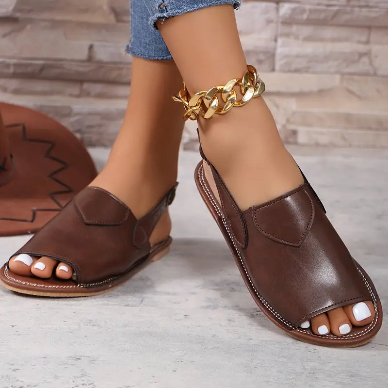 Momento | Leichte Strandsandalen mit Knöchelriemen und Weicher Sohle