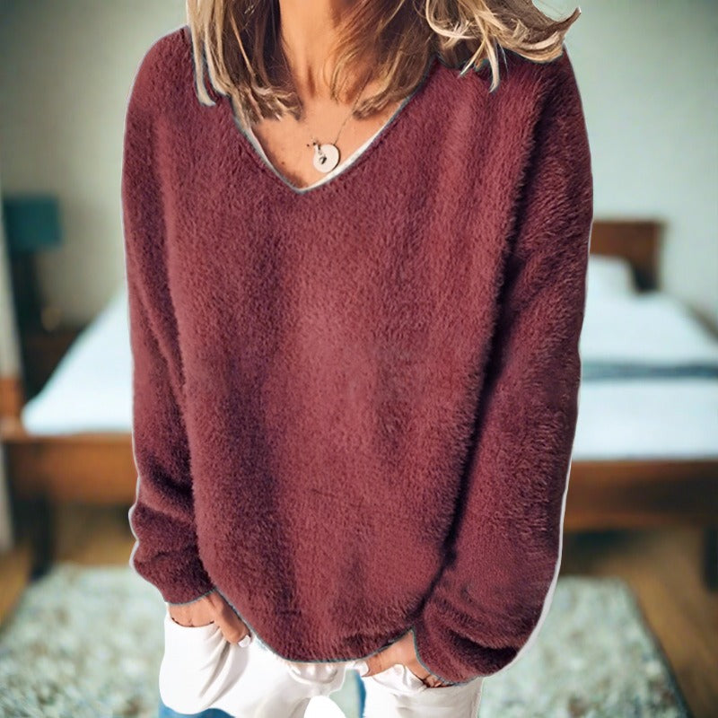 Mila | Plüschpullover mit ultra-weichem Stoff und eleganter Silhouette für Frauen