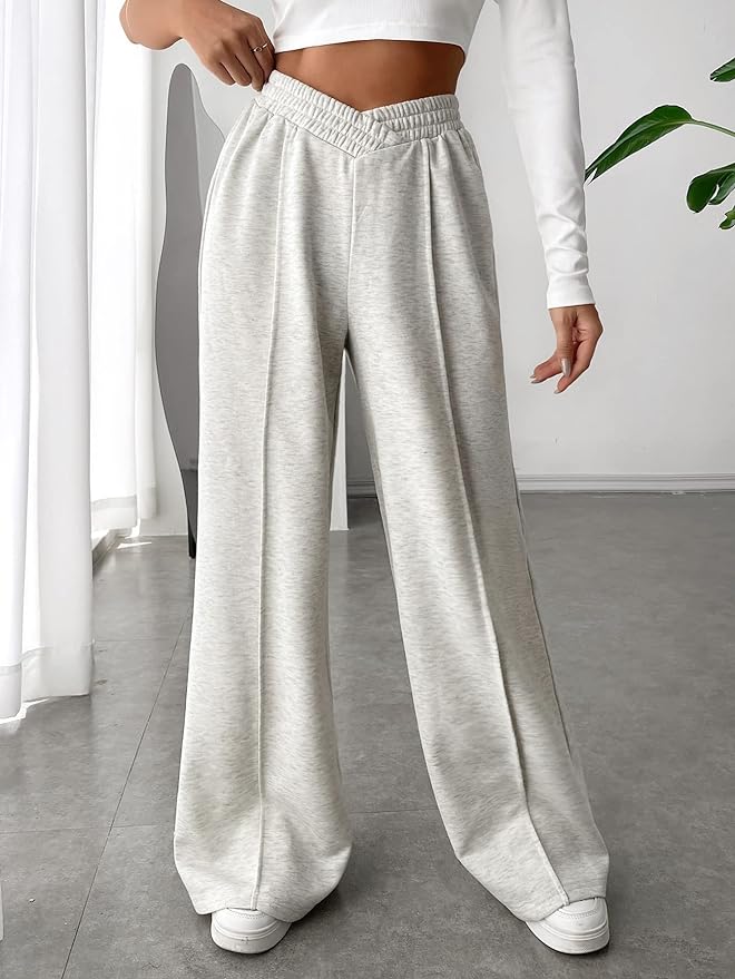 Livia | Weite Hose mit Seidig-glattem Stoff und Elastischem Bund für Damen