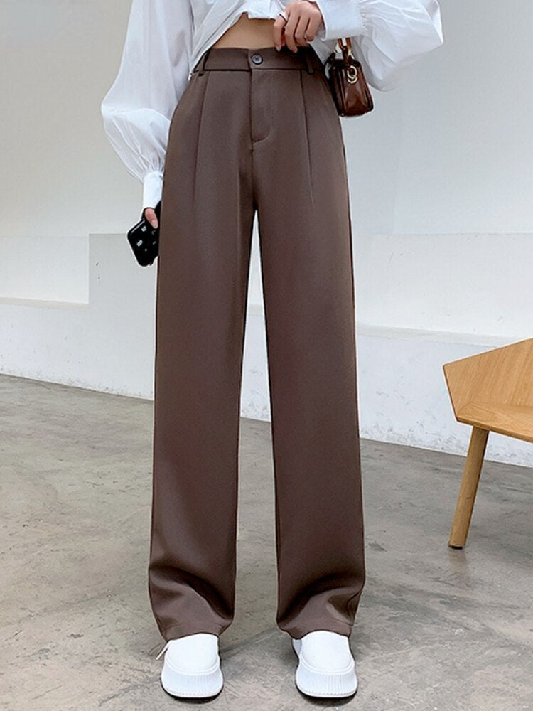 Sofia | Palazzo-Hose mit Luftigem Chiffon und Hoch Tailliert für Damen