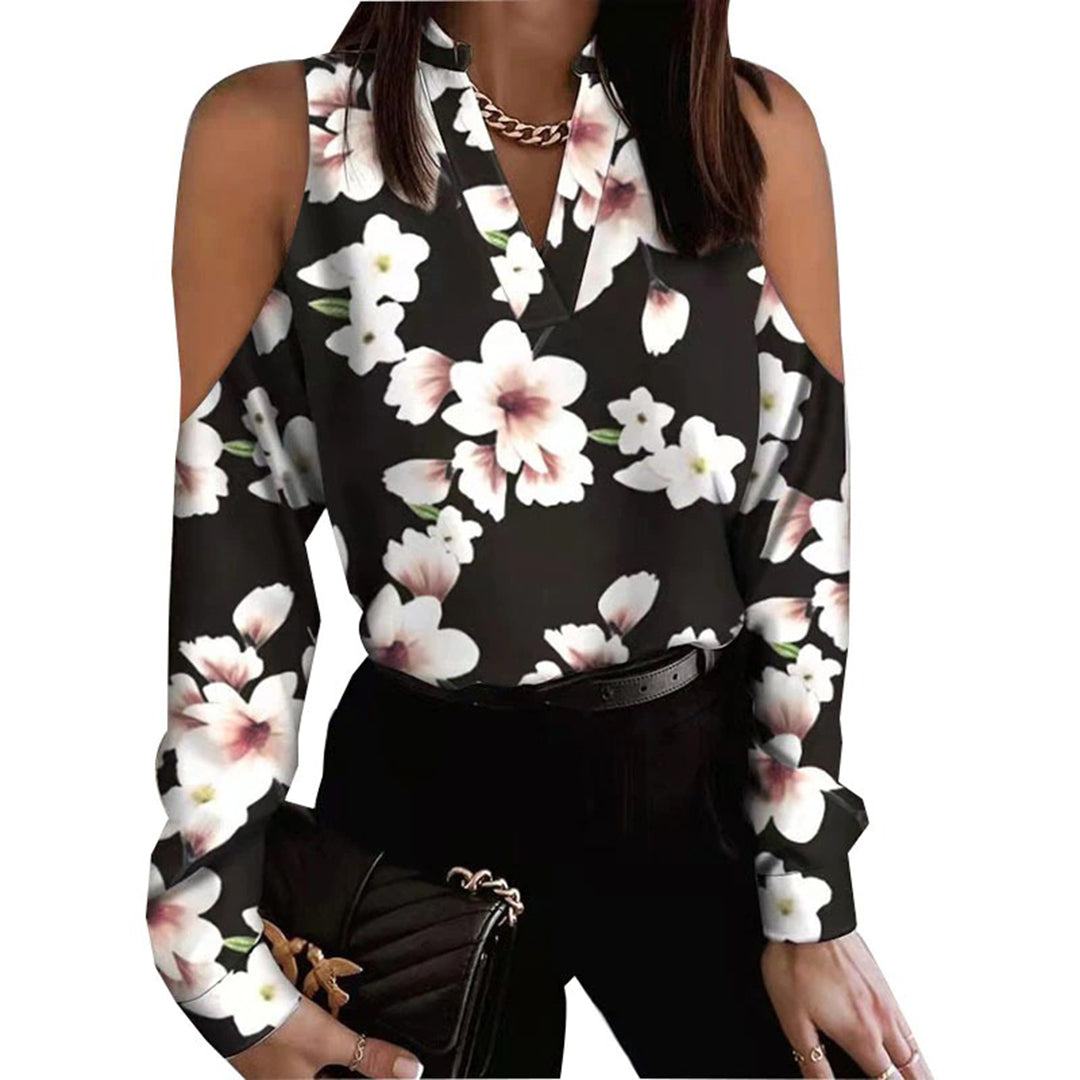 Liora | Bluse mit Verspieltem Herzdruck und Eleganter Silhouette für Frauen
