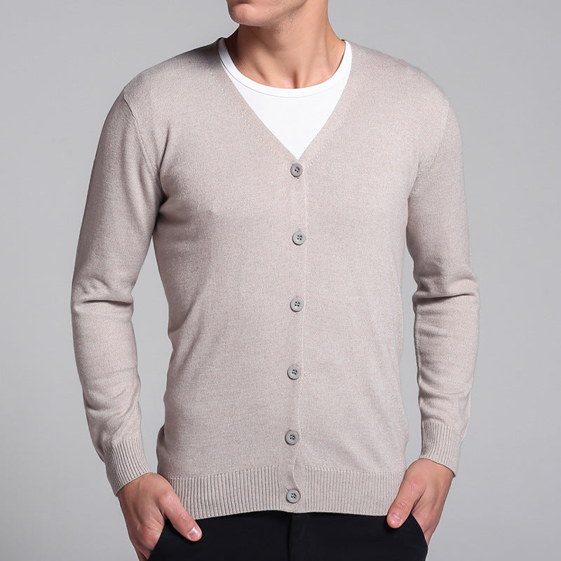 Luca | Cardigan mit Elegantem V-Ausschnitt und Weichem Stoff für Herren