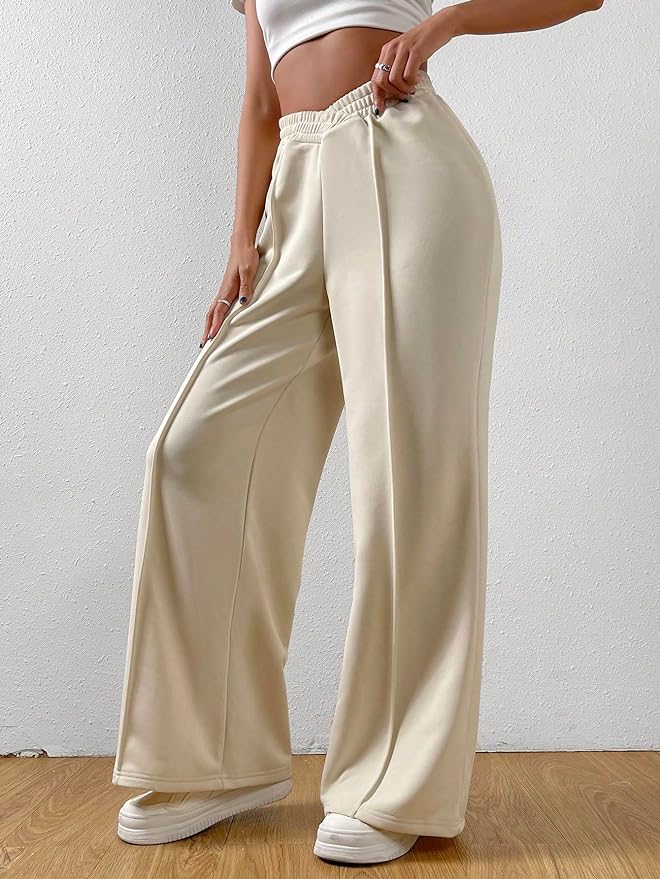 Livia | Weite Hose mit Seidig-glattem Stoff und Elastischem Bund für Damen
