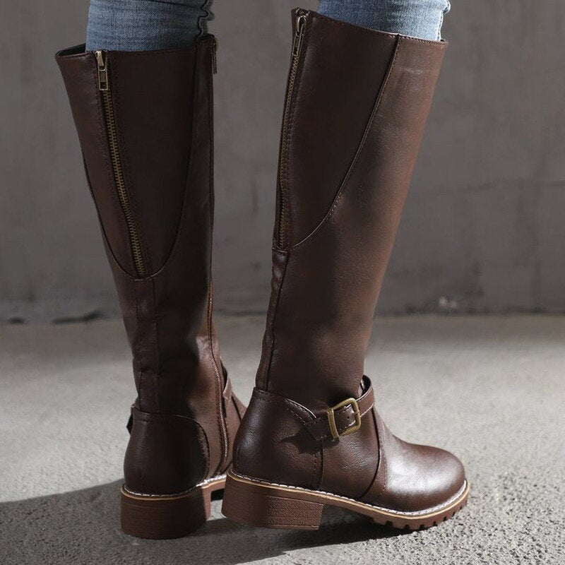 Livia | Stiefel mit Eleganter Schnalle und Bequemem Sitz für Damen
