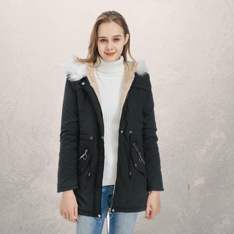 Livia | Parka mit Stilvollem Kunstpelz und Anpassbarem Taillenzug für Frauen