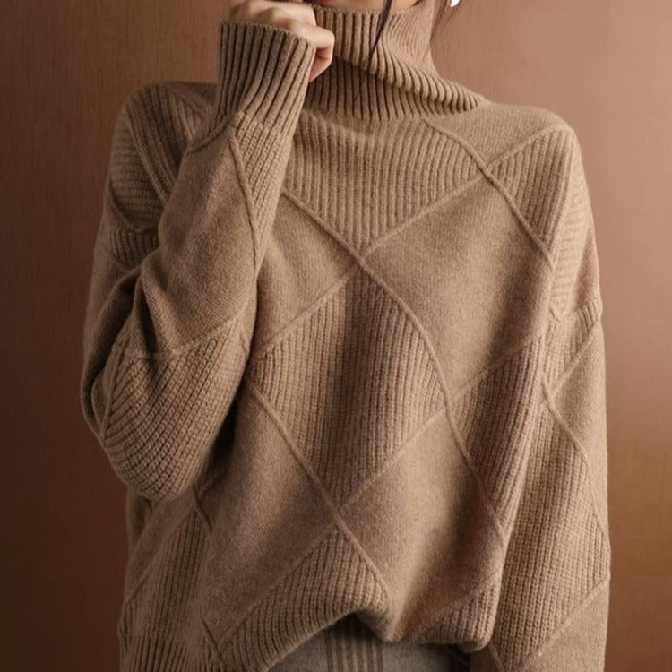Lena | Pullover mit Elegantem Zopfmuster und Kuscheliger Passform für Frauen