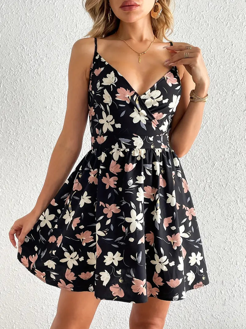 Liora | Blumenkleid mit Taillierung und Verspieltem Design für Frauen
