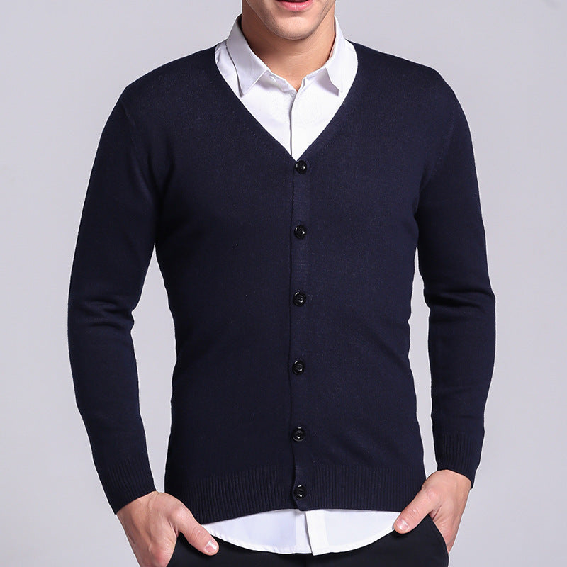 Luca | Cardigan mit Elegantem V-Ausschnitt und Weichem Stoff für Herren