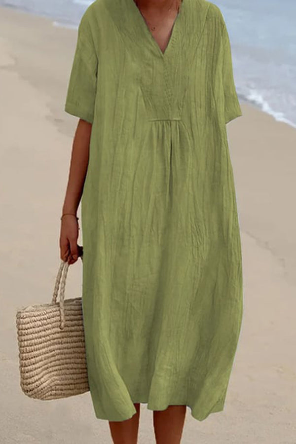 Mira | Strandkleid mit Luftiger Passform und V-Ausschnitt für Frauen