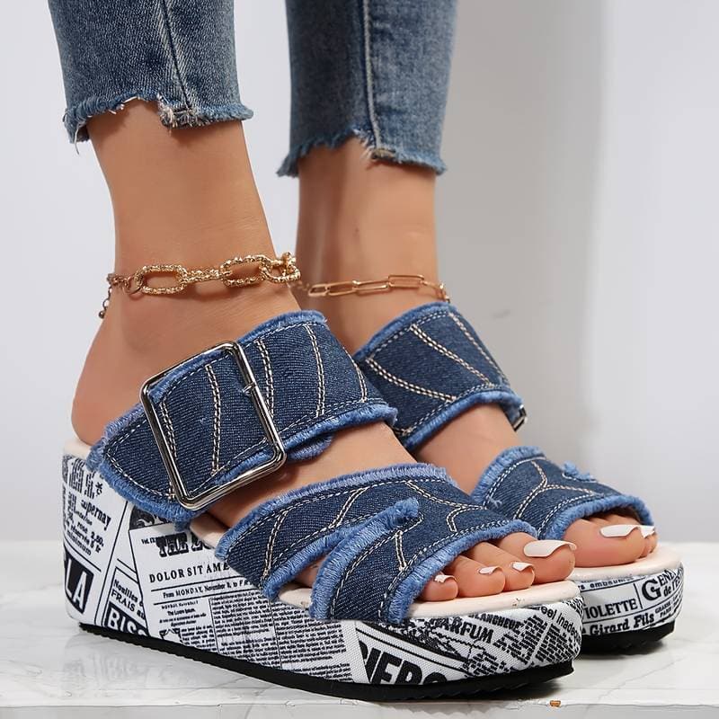 Leona | Plateausandalen mit Komfort und einzigartigem Design für Damen