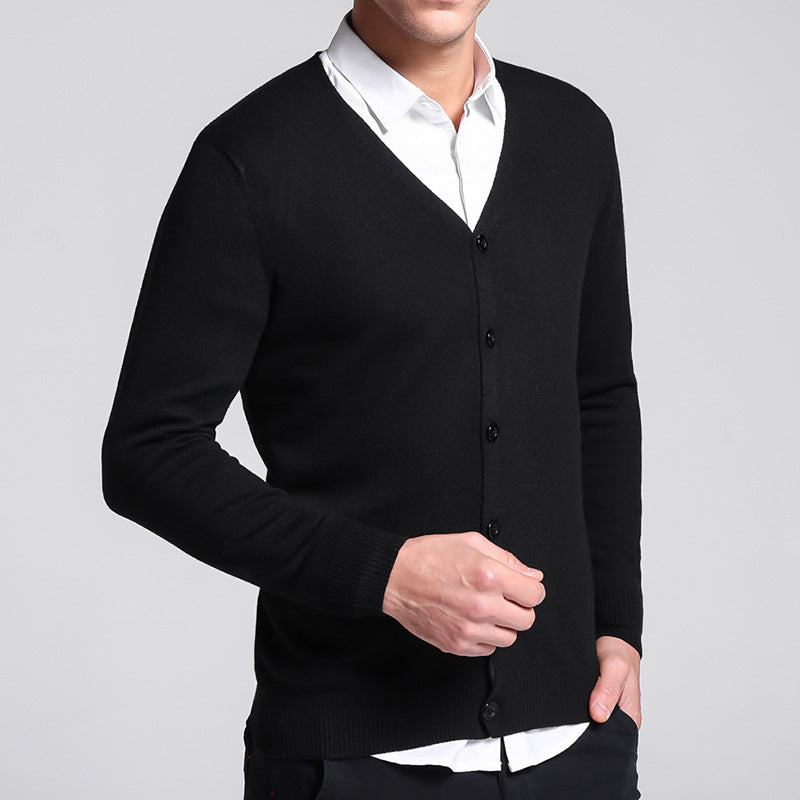 Luca | Cardigan mit Elegantem V-Ausschnitt und Weichem Stoff für Herren