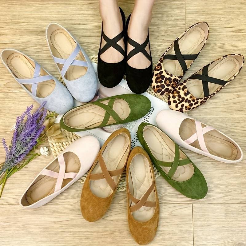 Luna | Ballerinas mit Leopardenmuster und Bequemem Schlupfdesign für Damen