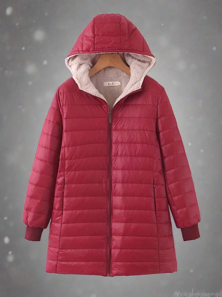 Livia | Steppwinterjacke mit Isolierter Kapuze und Gemütlichem Design für Damen