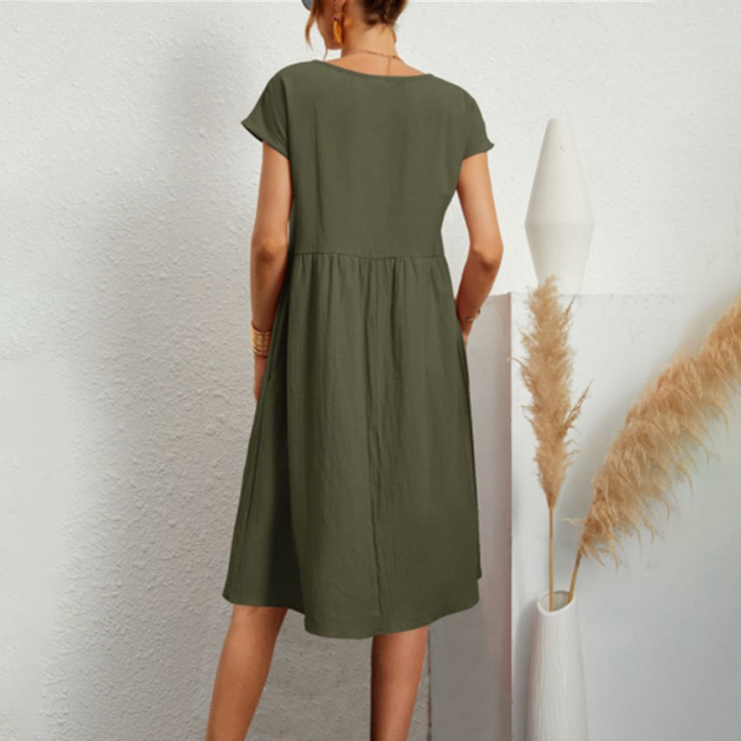 Lia | Sommerkleid mit Leichtem Stoff und Seitentaschen für Frauen