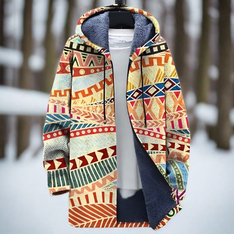 Aurelia | Strickjacke mit Auffälligen Mustern und Kuscheliger Innenauskleidung für Frauen
