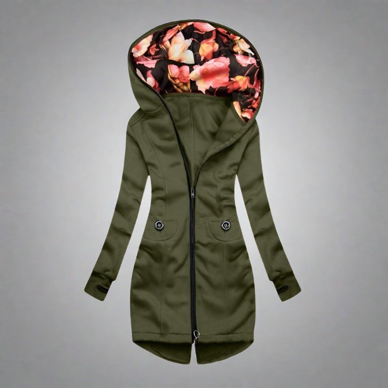 Amara | Wintermantel mit Eleganter Kapuze und Stilvollem Design für Damen