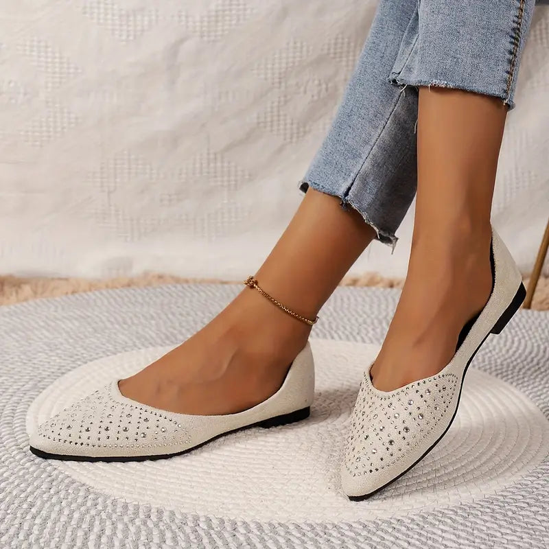 Strassie | Glitzernde Slip-On Schuhe für Damen
