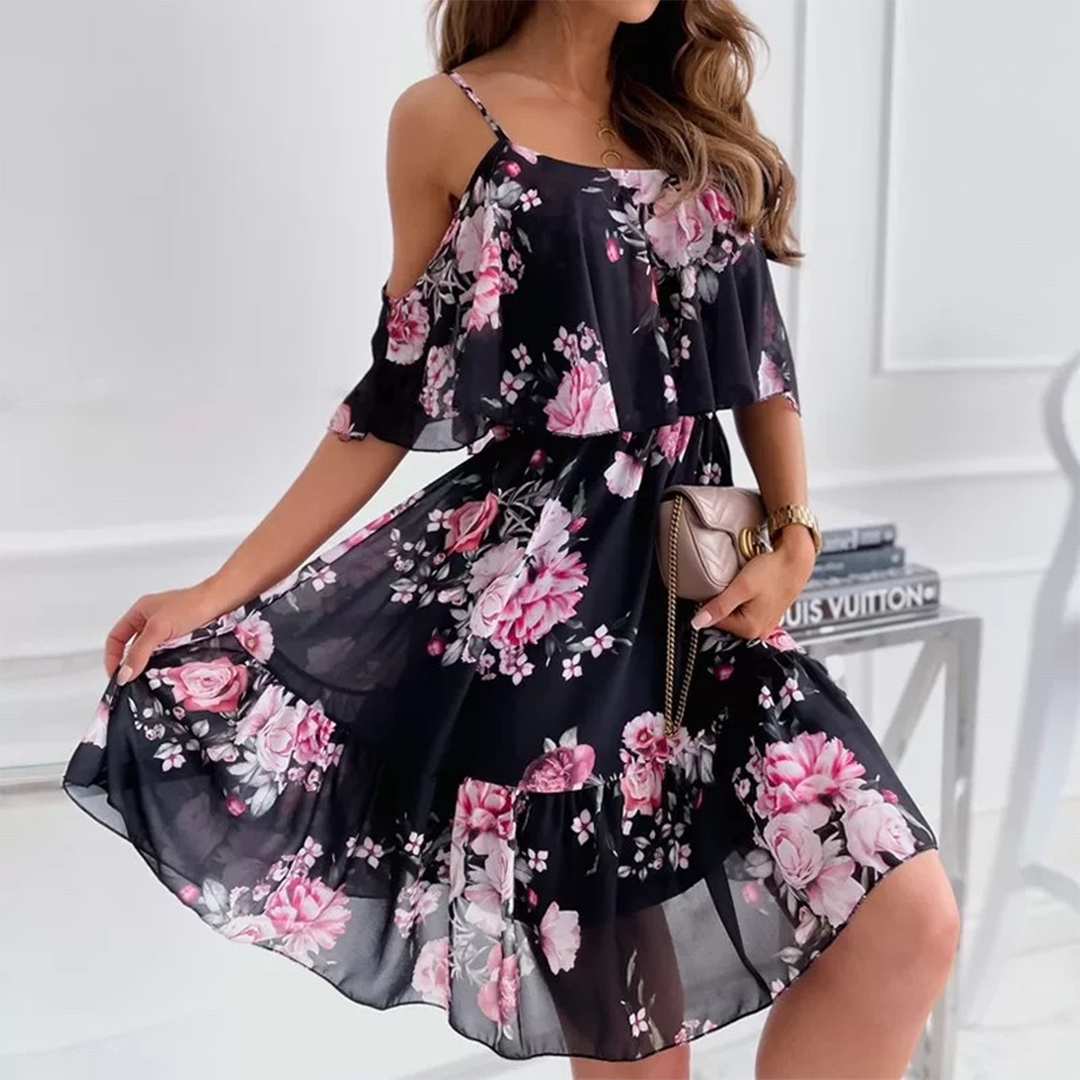 Livia | Trägerkleid mit Floralem Muster und Luftigem Stoff für Frauen