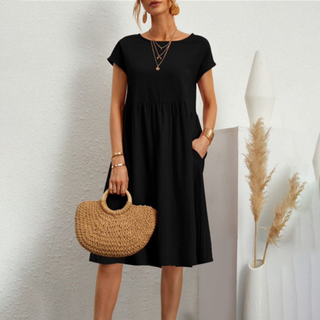 Lia | Sommerkleid mit Leichtem Stoff und Seitentaschen für Frauen