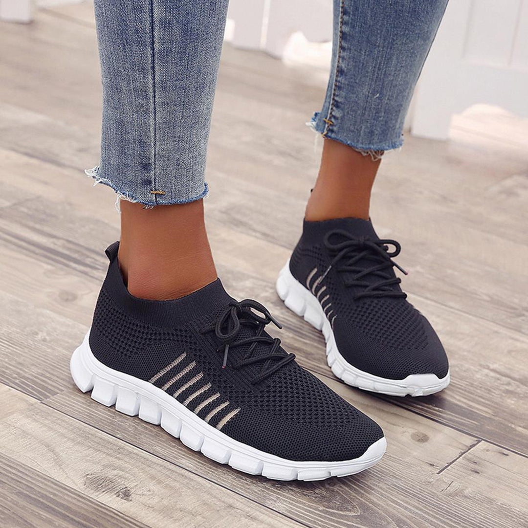Livia | Turnschuhe mit Atmungsaktivem Obermaterial und Orthopädischen Sohlen für Damen