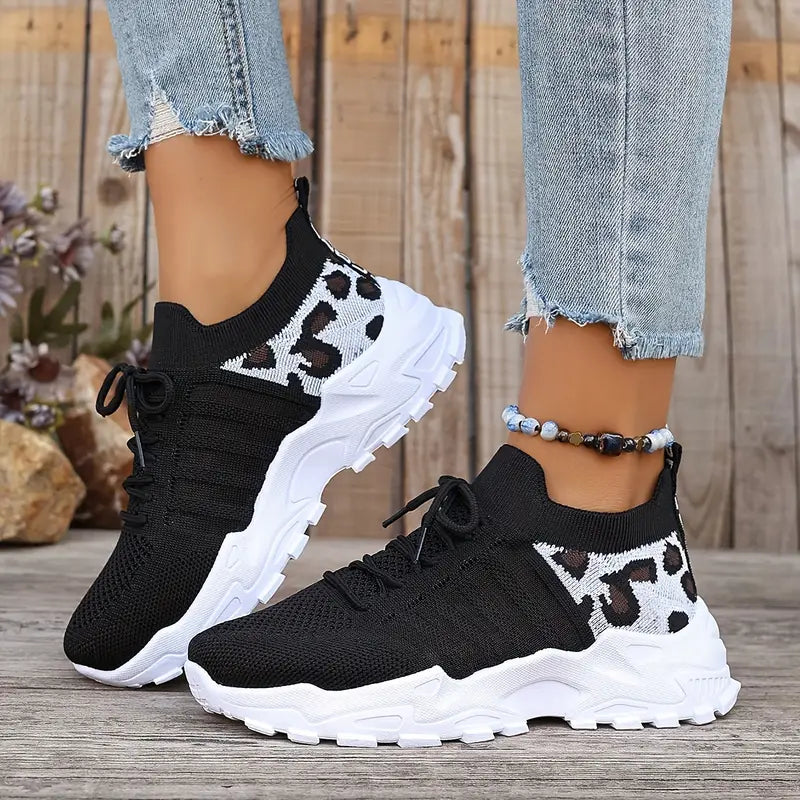 Leonie | Bequeme Laufschuhe mit Leopardenmuster