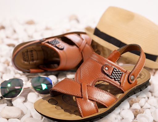 Laurence - Herren orthopädische Sandalen aus Leder