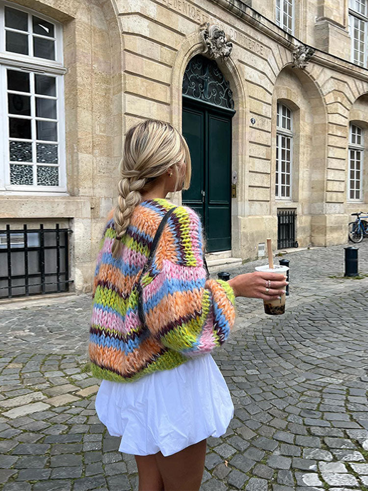 Chunky Cardigan | Gestrickt | Open Front | Oversized Cardigan | Damenbekleidung