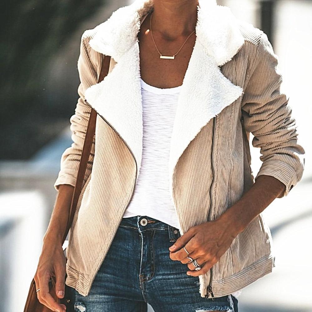 Livia | Winterjacke mit Kuscheligem Sherpa-Futter und Stilvollem Design für Damen