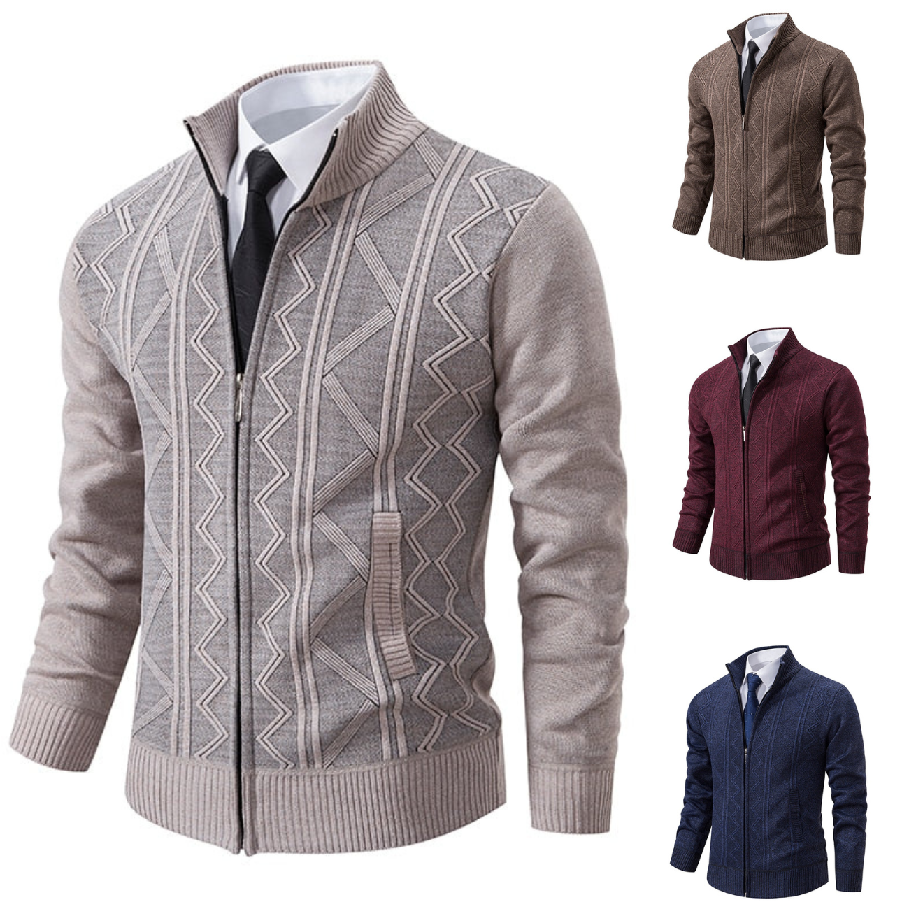 Tyler - Professionelle Business-Strickjacke