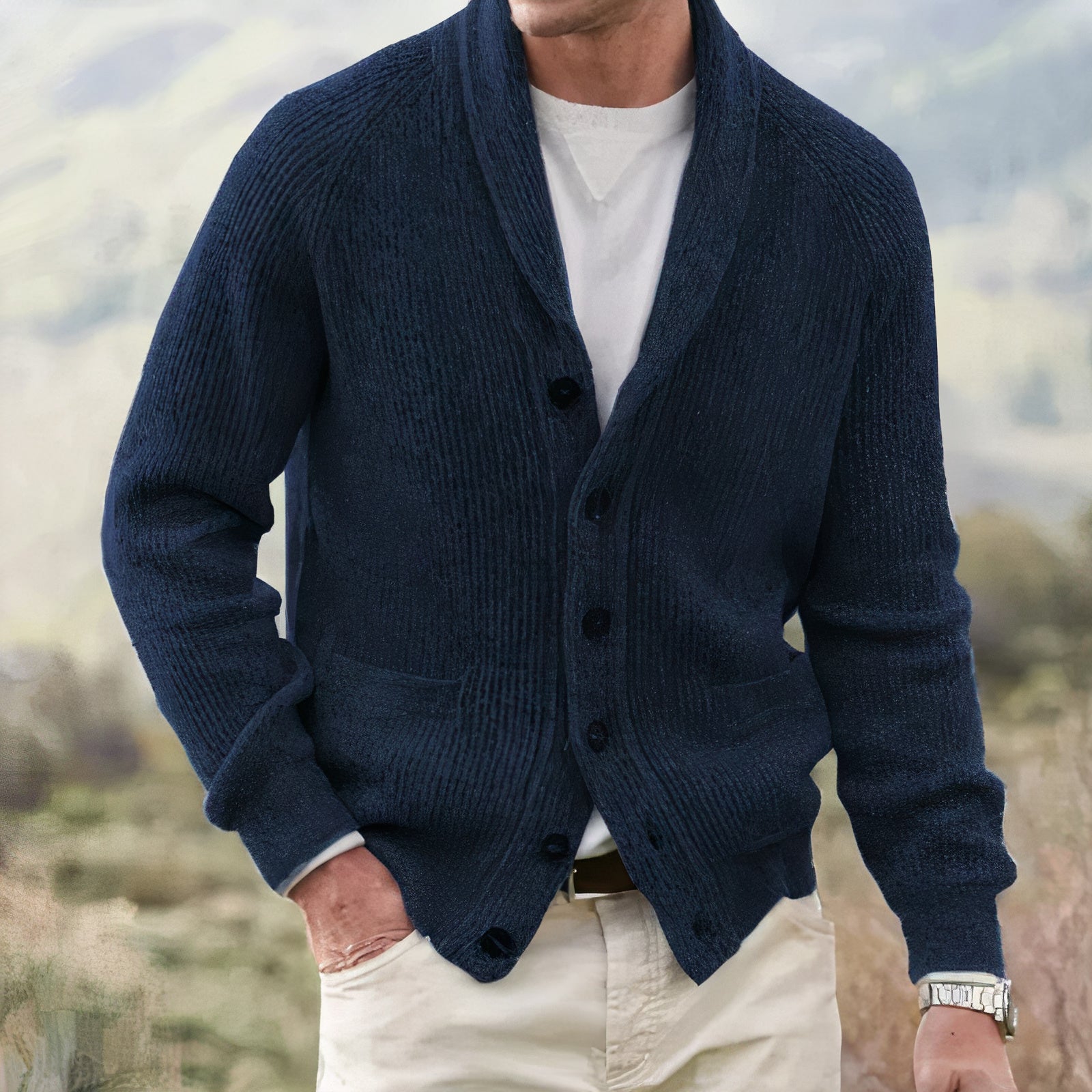 Xyris- Vintage Strickjacke für Männer
