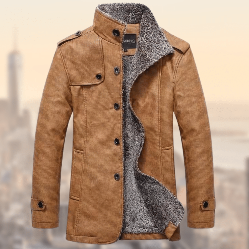 Leander | Jacke mit Luxuriösem Sherpa-Futter und Klassischem Cord für Männer