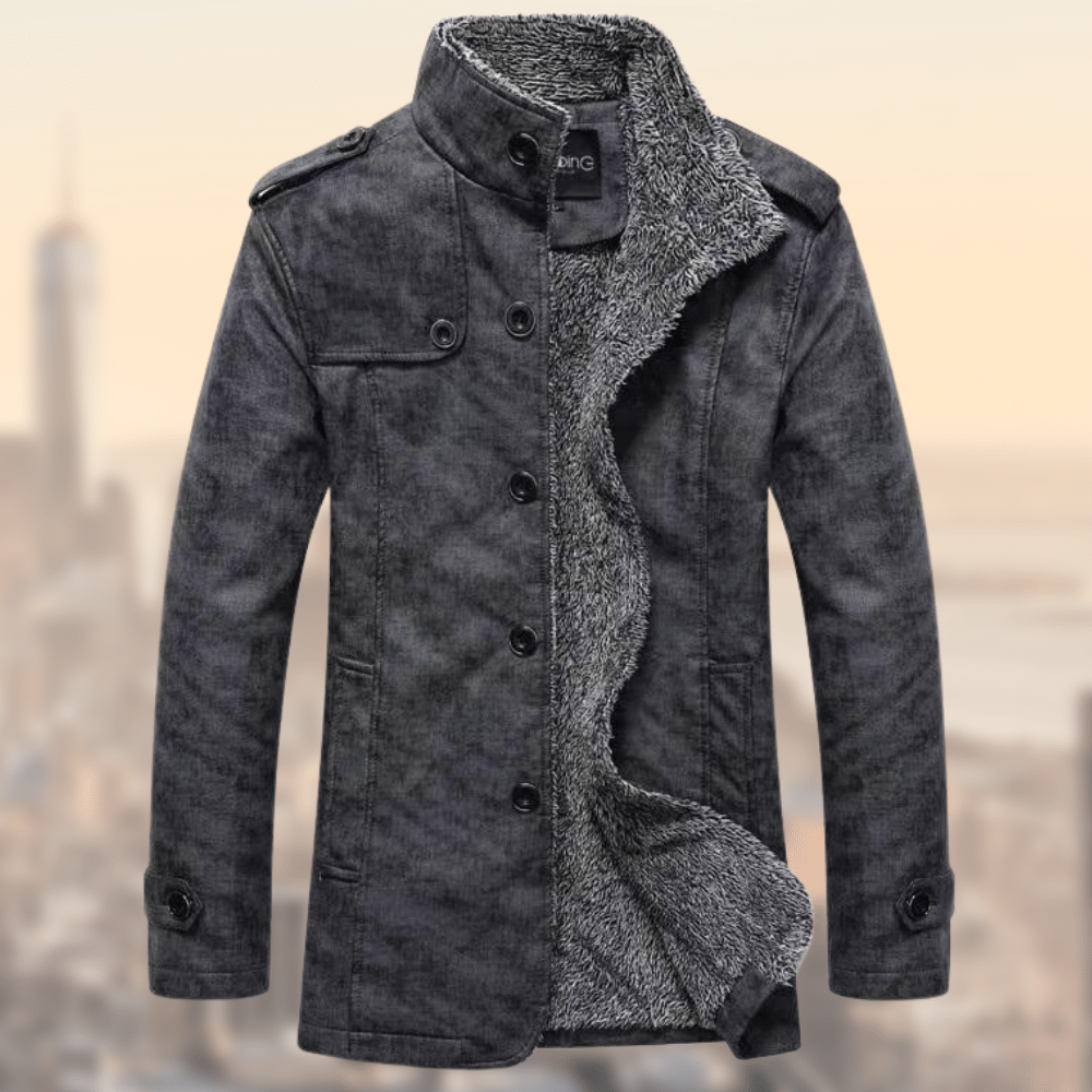 Leander | Jacke mit Luxuriösem Sherpa-Futter und Klassischem Cord für Männer