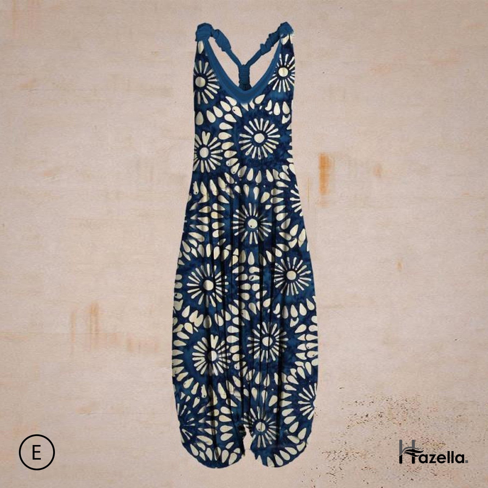 Luna | Harem-Overall mit Künstlerischem Design und Bequemer Passform für Sommerliebhaber