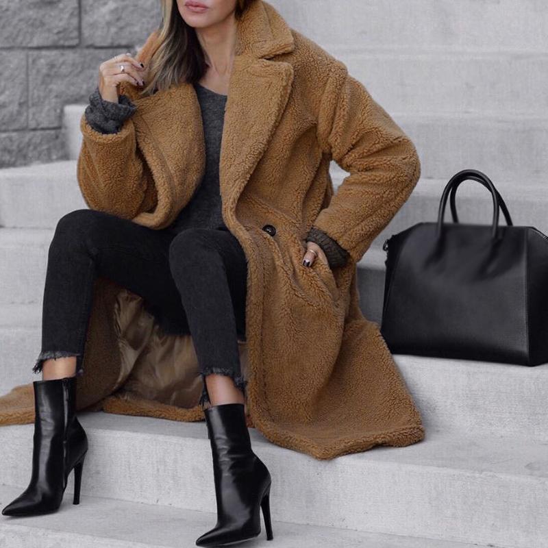 Celestia | Lange Kunstpelzjacke mit Stil und Komfort für Damen