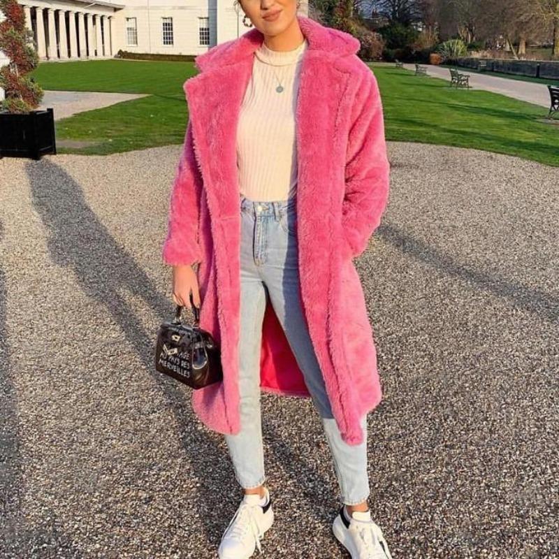 Celestia | Lange Kunstpelzjacke mit Stil und Komfort für Damen