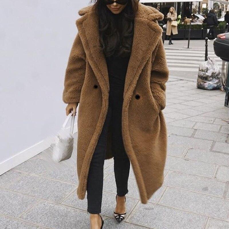 Celestia | Lange Kunstpelzjacke mit Stil und Komfort für Damen