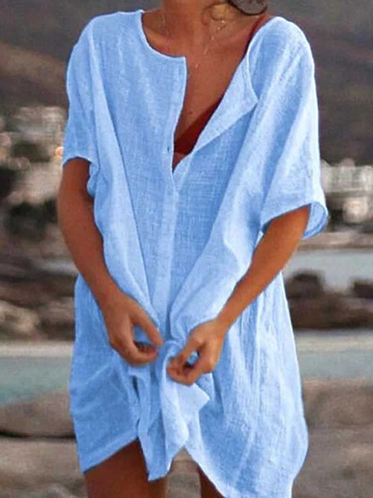Liana | Blusenkleid mit Leichtem Material und Vielfältigen Farben für Damen