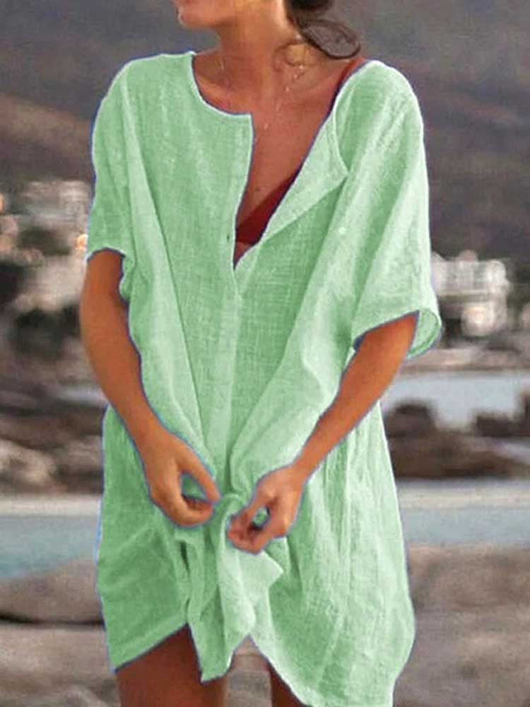 Liana | Blusenkleid mit Leichtem Material und Vielfältigen Farben für Damen