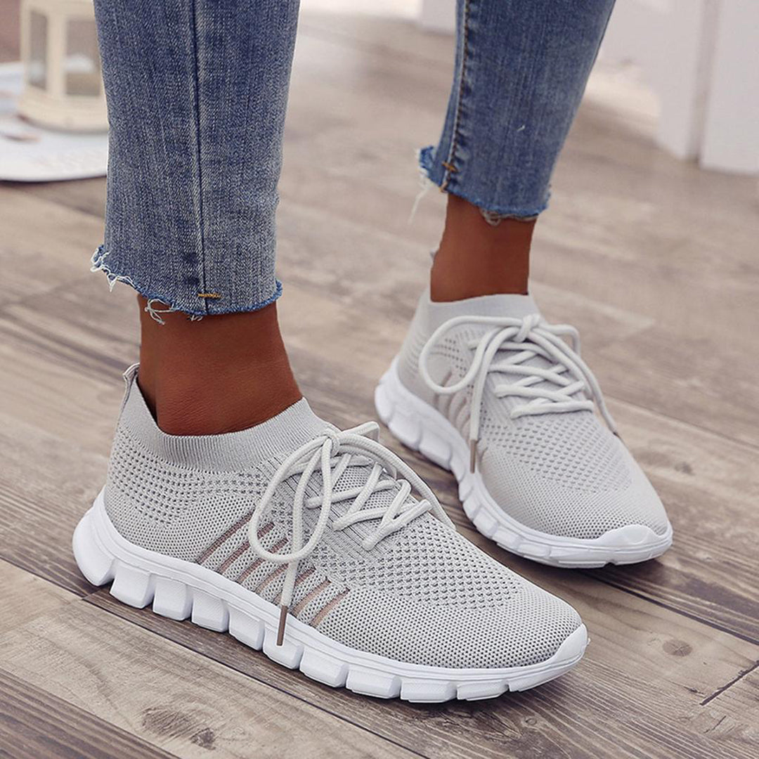 Livia | Turnschuhe mit Atmungsaktivem Obermaterial und Orthopädischen Sohlen für Damen