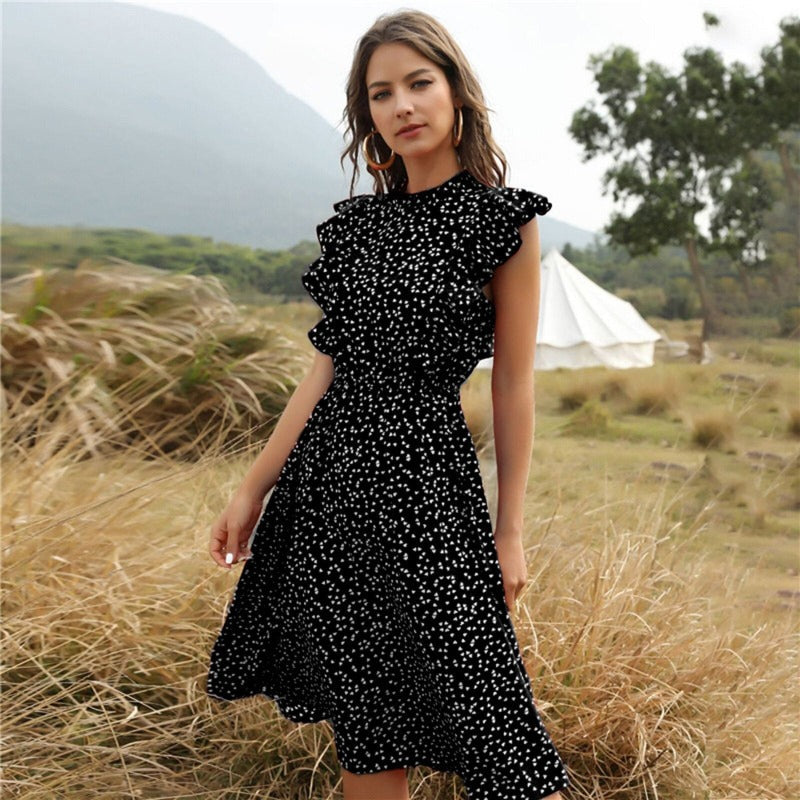 Livia | Sommerkleid mit leichtem Stoff und verspieltem Rüschen-Design für Frauen