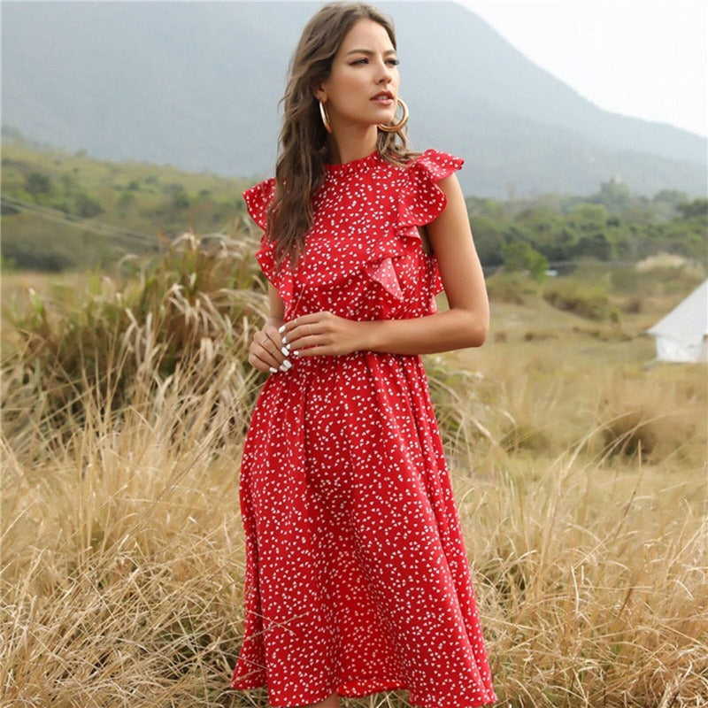 Livia | Sommerkleid mit leichtem Stoff und verspieltem Rüschen-Design für Frauen