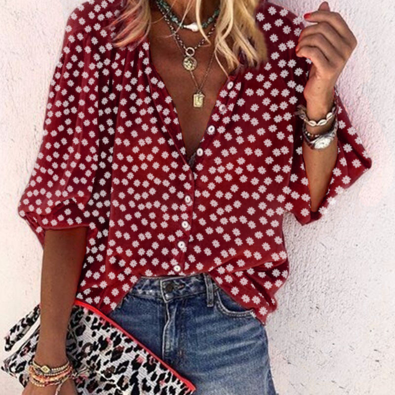 Naomi | Stilvolle Bluse mit Blumenmuster