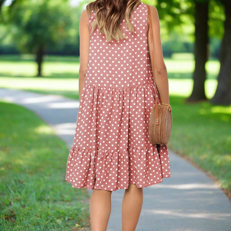 Livia | Sommerkleid mit Verspieltem Punktemuster und Luftiger Silhouette für Damen