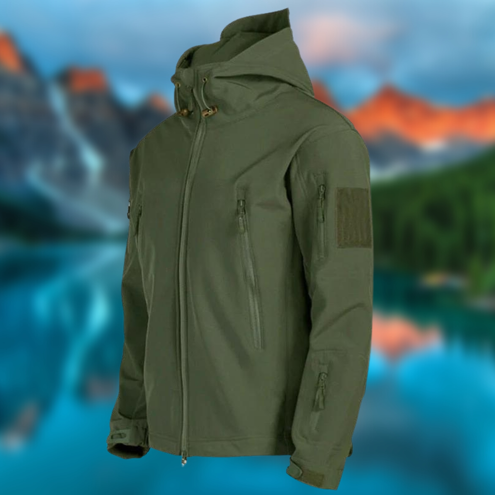 Aurelius | Outdoor-Jacke mit Wasserabweisendem Material und Verstellbarer Kapuze für Herren