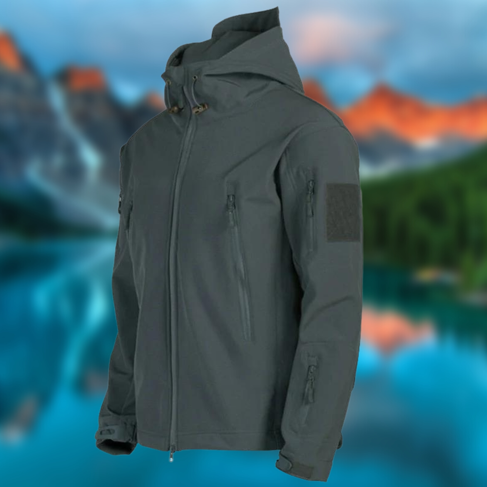 Aurelius | Outdoor-Jacke mit Wasserabweisendem Material und Verstellbarer Kapuze für Herren