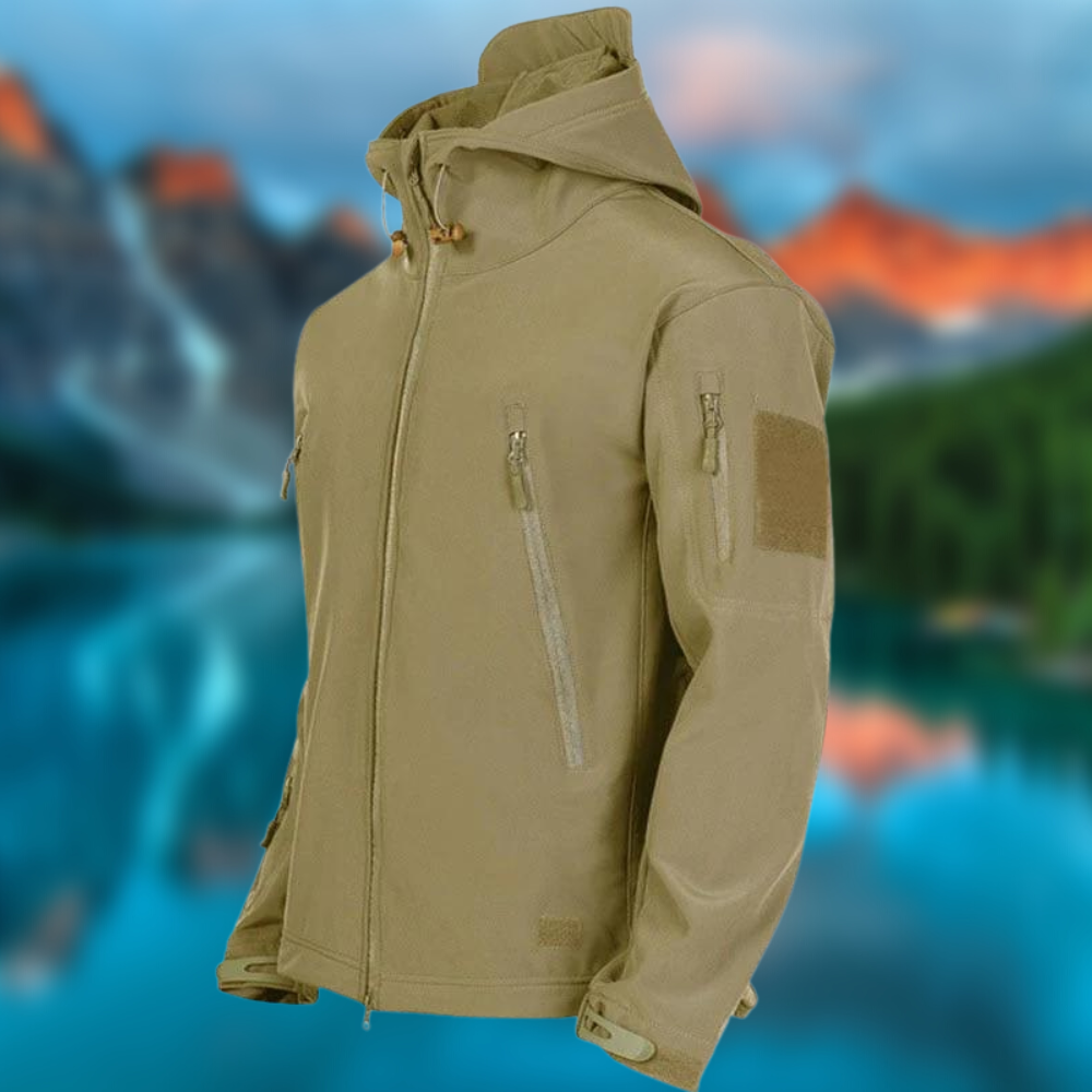Aurelius | Outdoor-Jacke mit Wasserabweisendem Material und Verstellbarer Kapuze für Herren