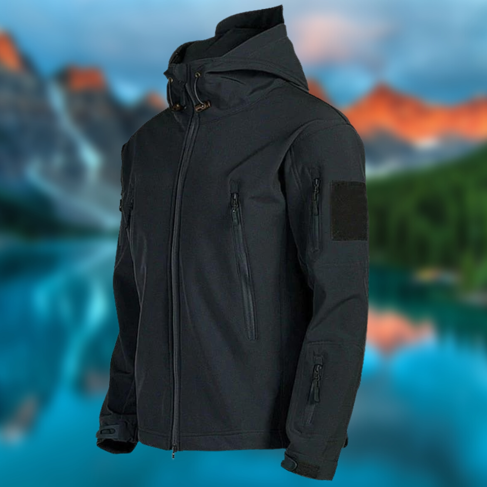 Aurelius | Outdoor-Jacke mit Wasserabweisendem Material und Verstellbarer Kapuze für Herren