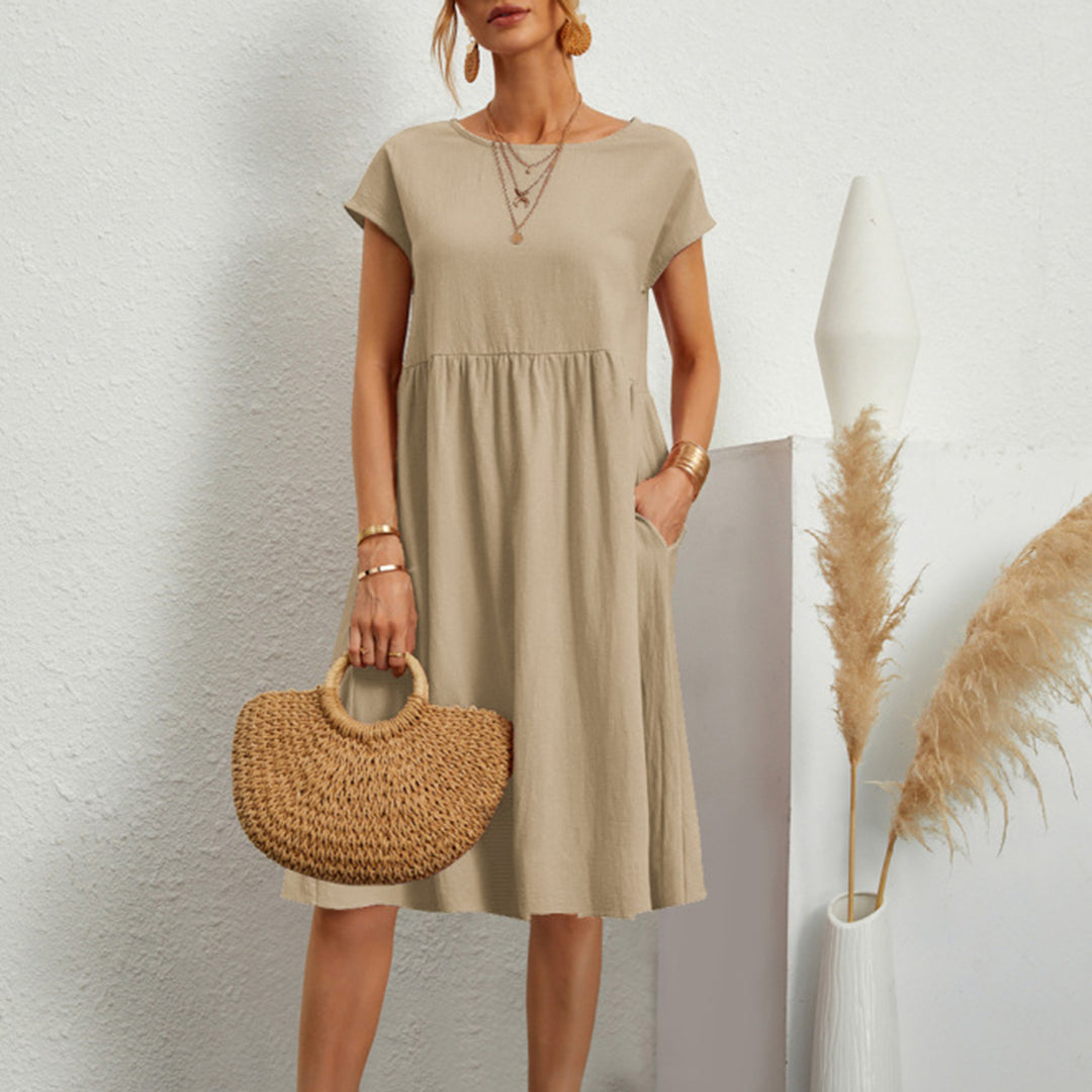 Lia | Sommerkleid mit Leichtem Stoff und Seitentaschen für Frauen